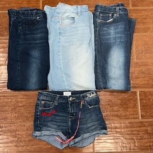 Girls Denim Jean Bundle size 16 Justice, Hudson, Levi’s, Tommy Hilfiger